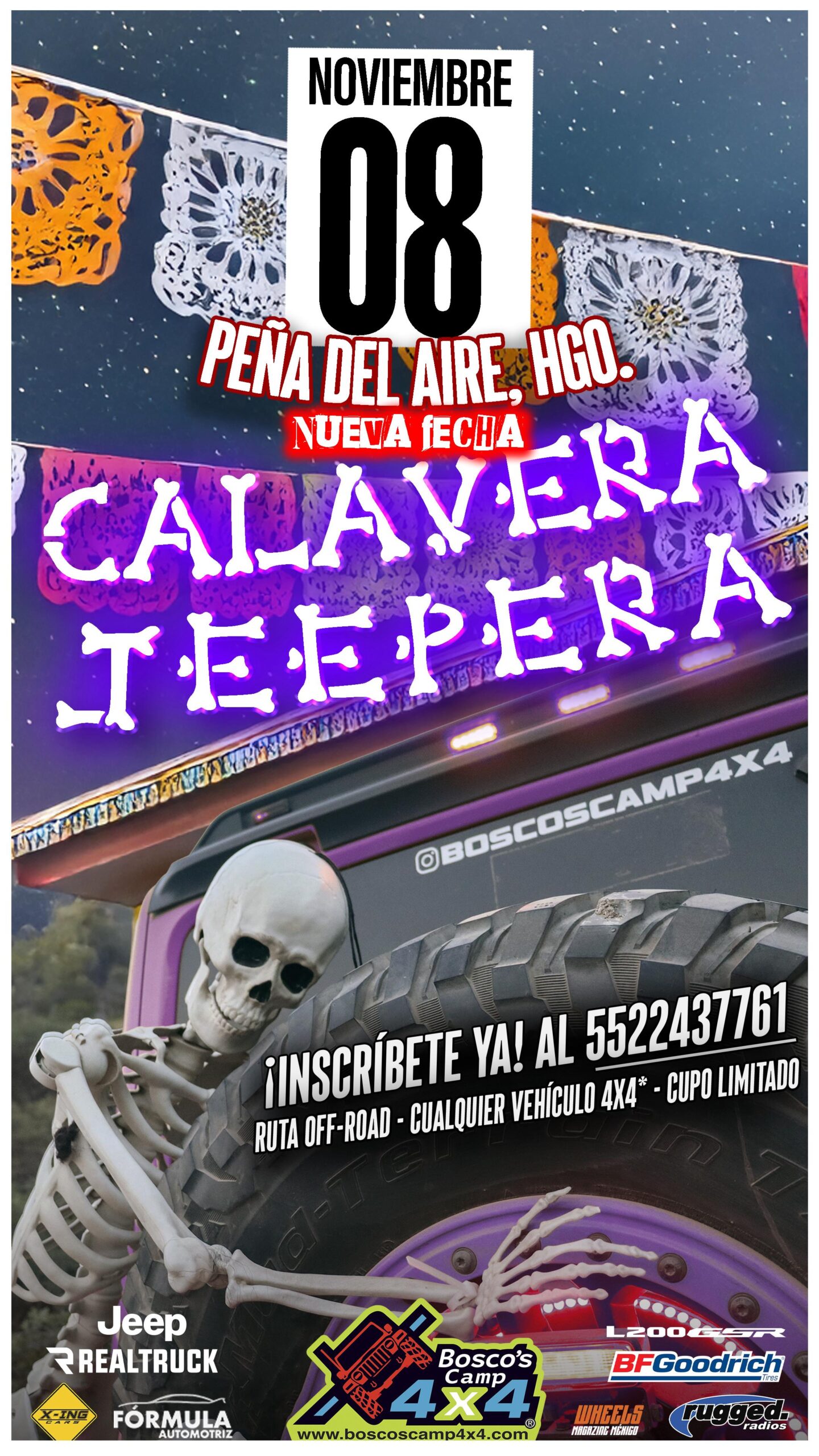 Calavera Jeepera 8 Nov - Bosco's Camp 4x4